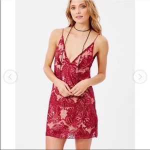 Free People Sequin Lace Mini Dress New